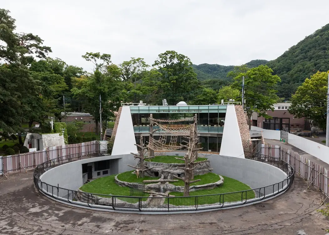 円山動物園　サル山